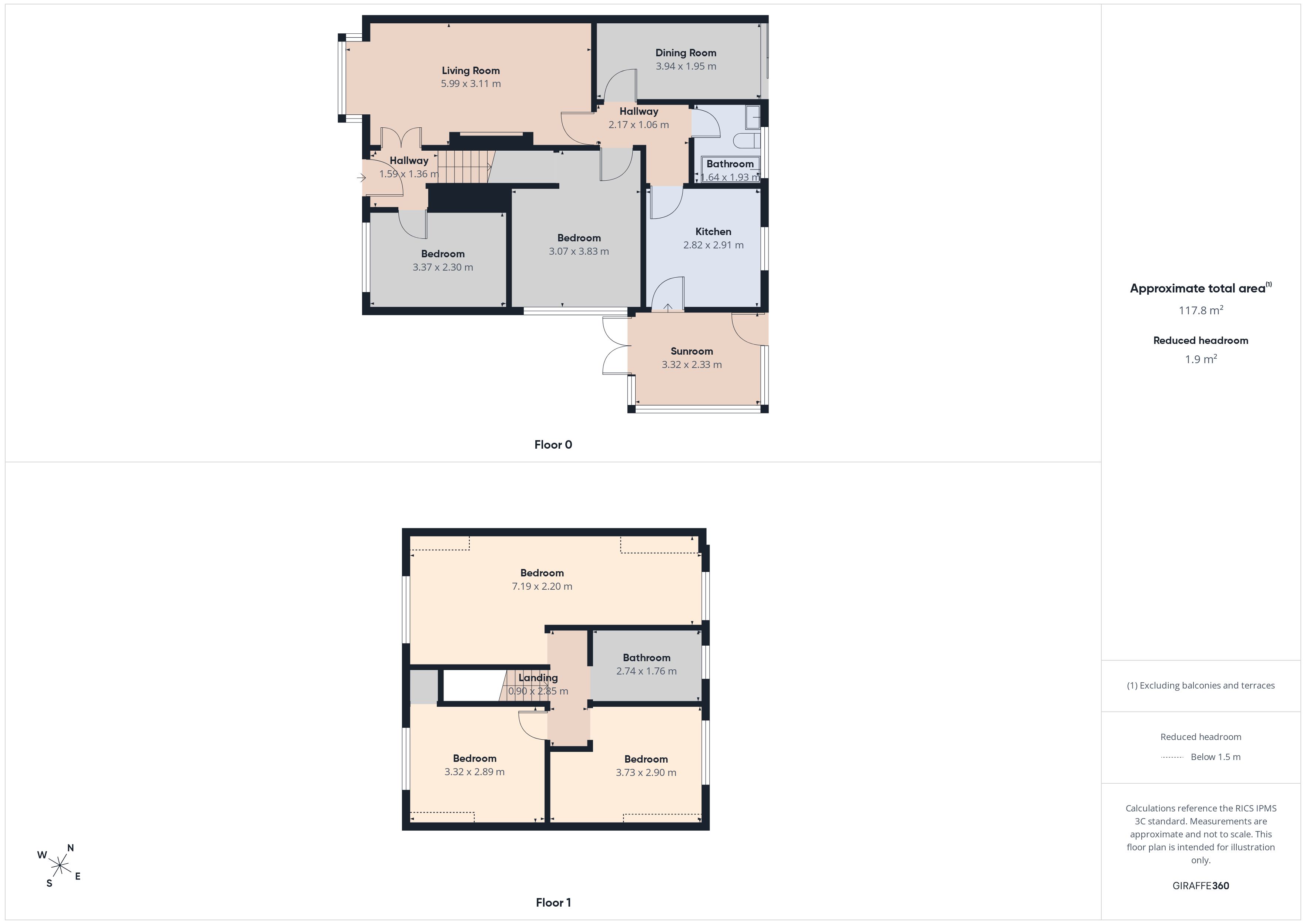 Floorplan for New Royd Avenue, Oldham