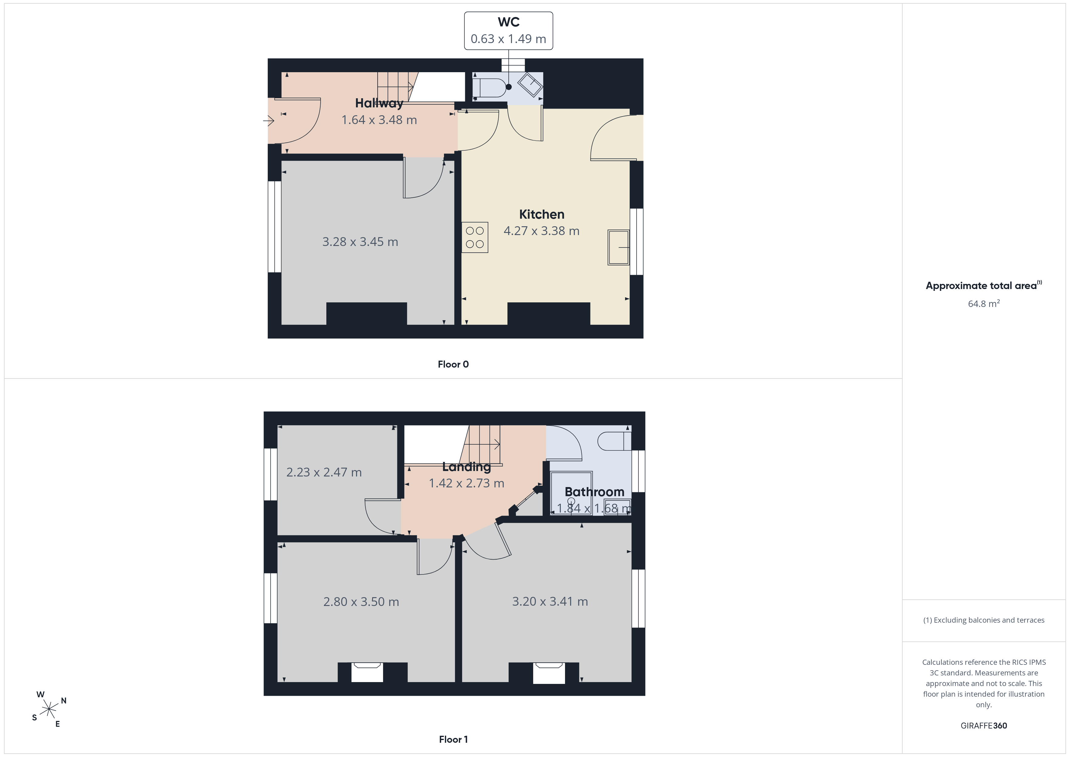 Floorplan for Polefield Circle, Manchester