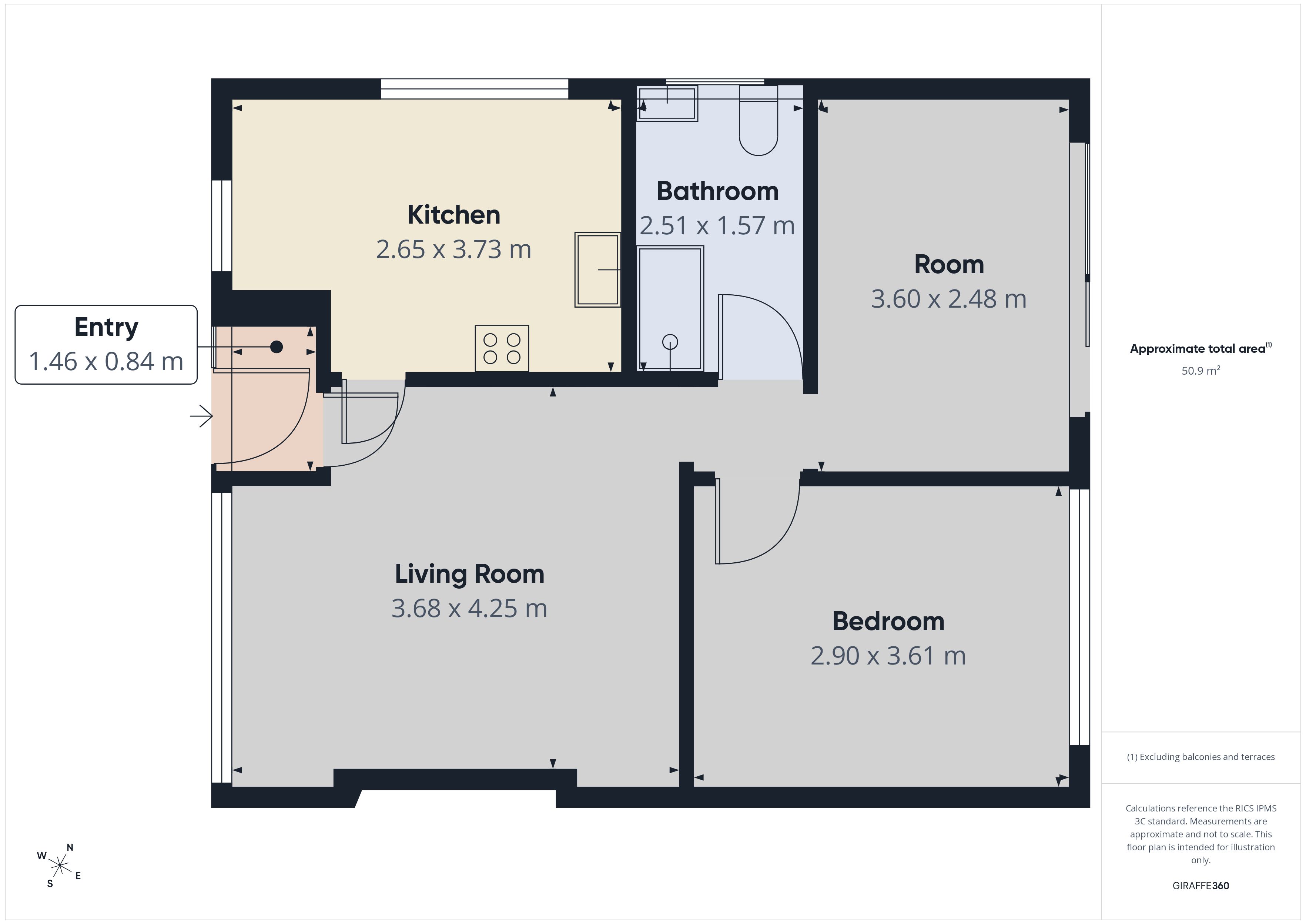 Floorplan for Bowland Close, High Crompton
