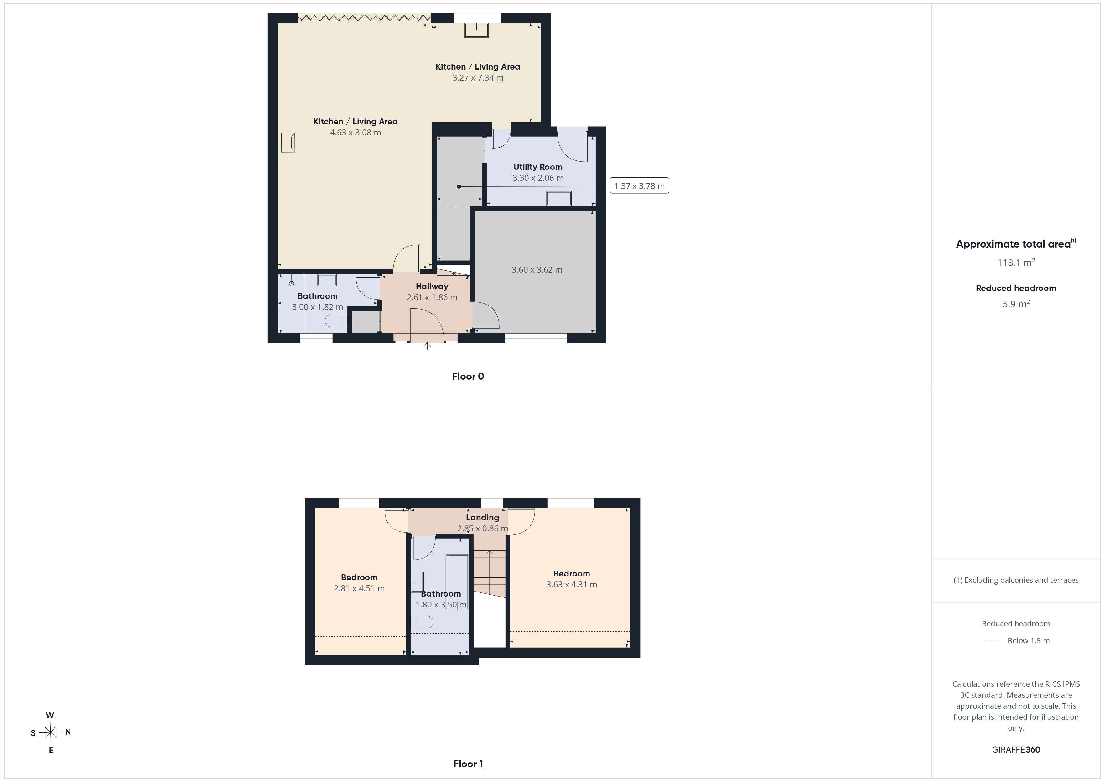 Floorplan for Greenway, High Crompton