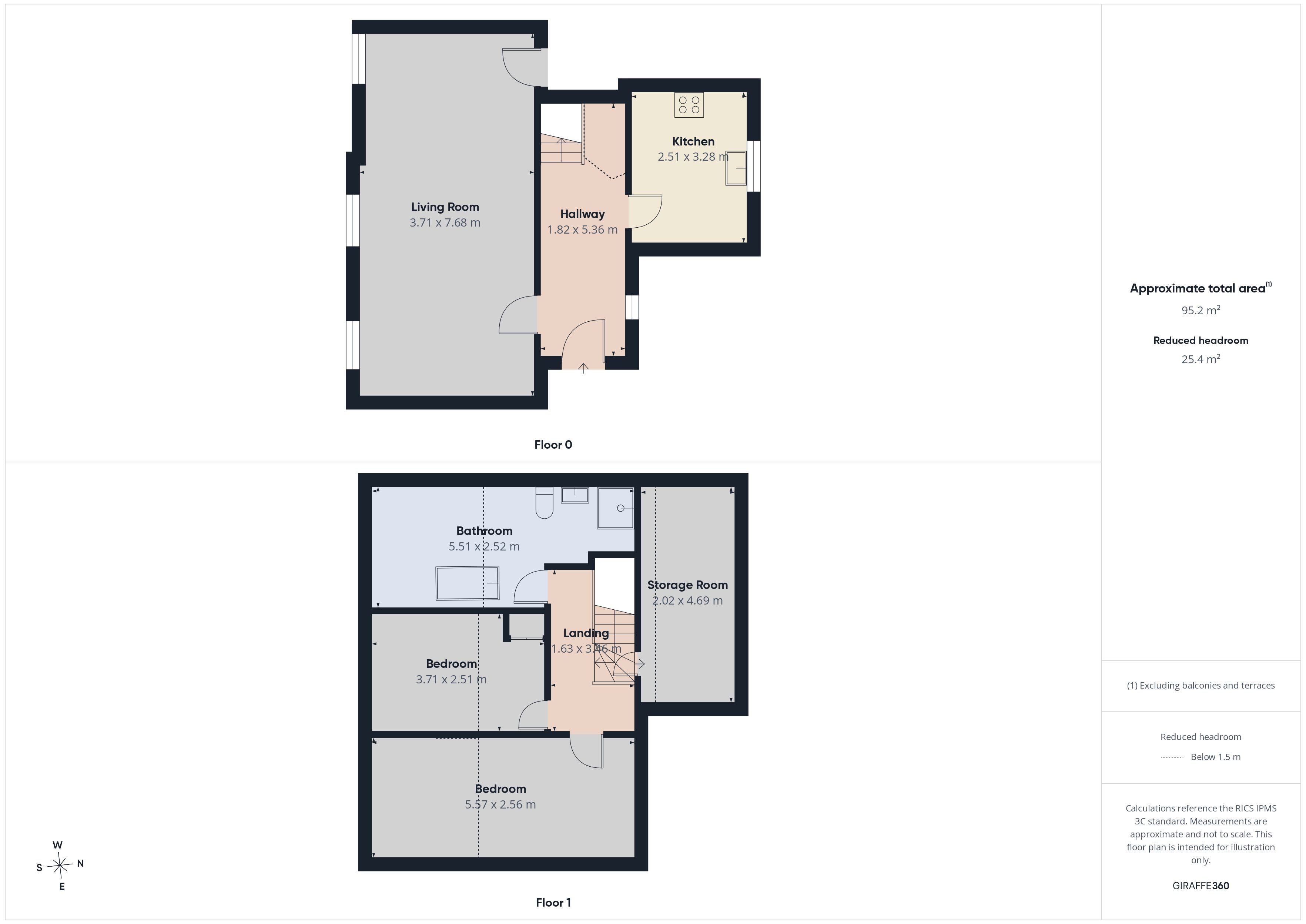 Floorplan for Hawthorn , Flat 8, Badgers Edge