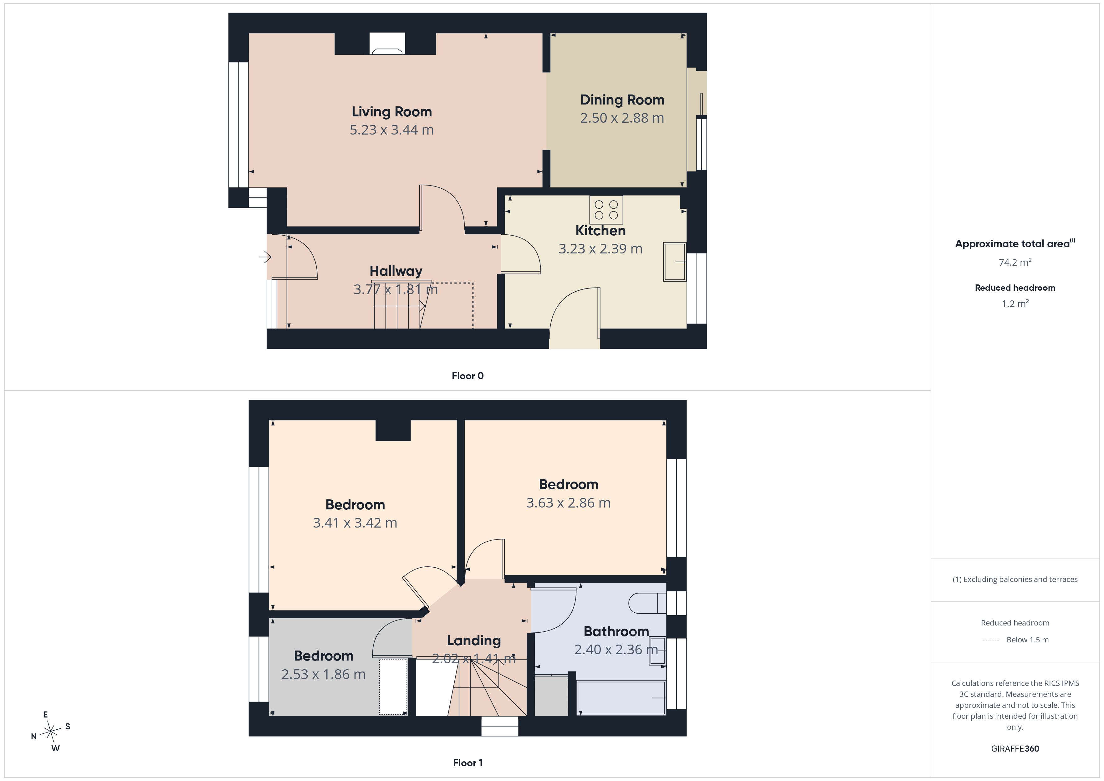 Floorplan for Higher Turf Park, Royton