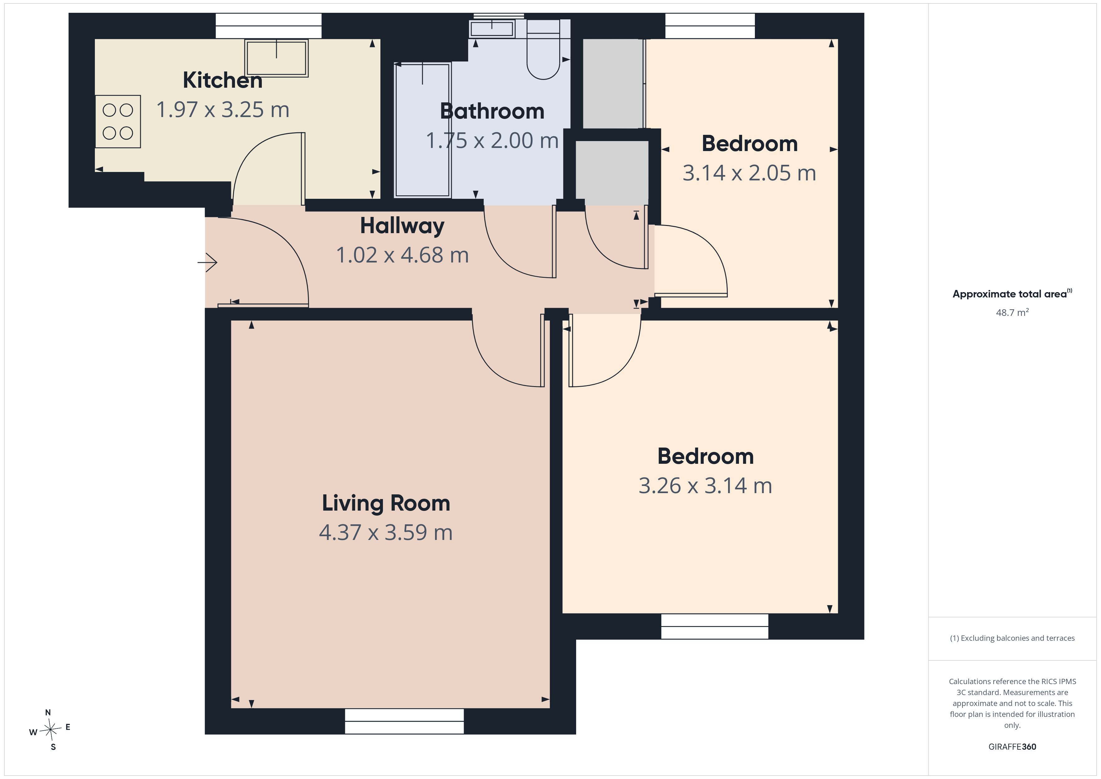 Floorplan for Read Close, Oldham