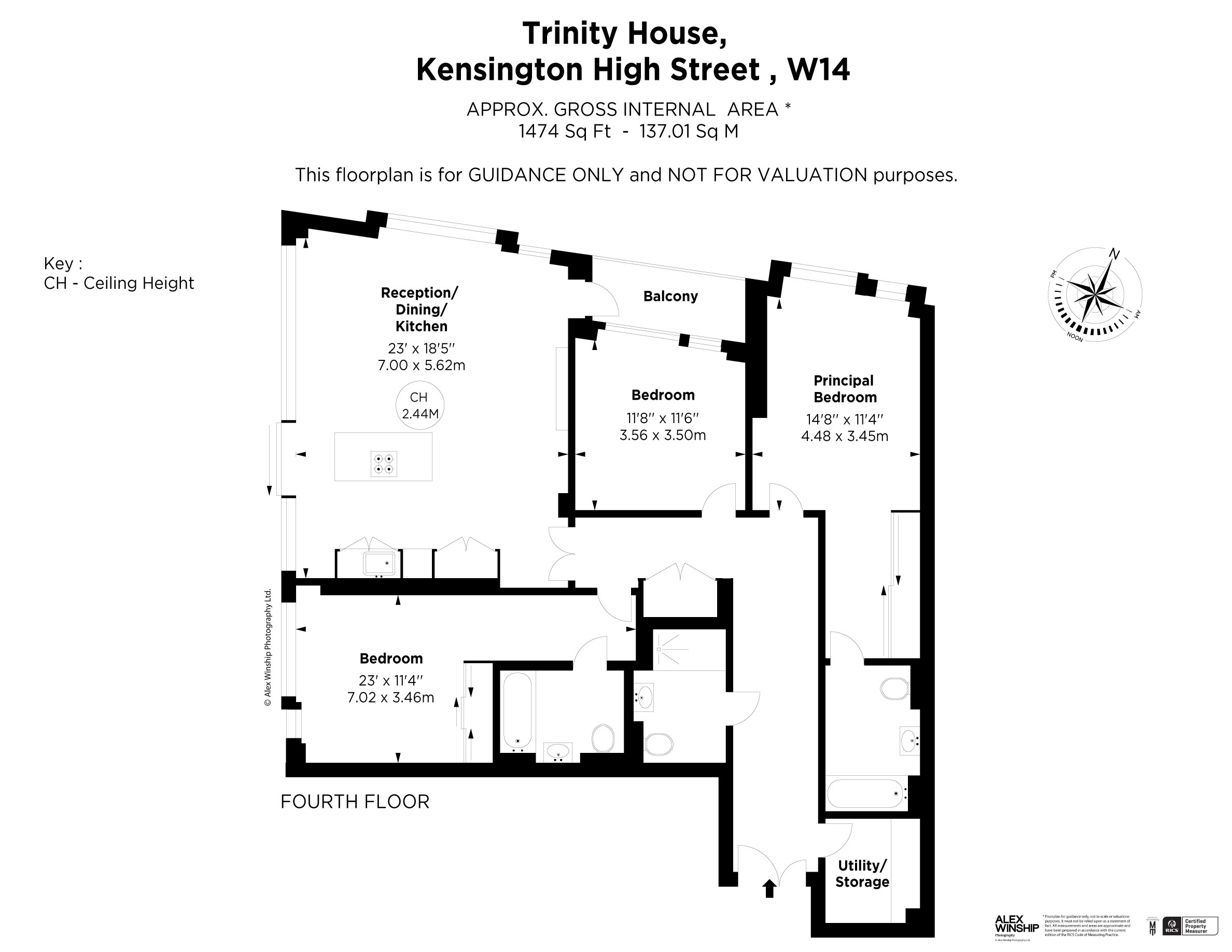 Floorplan for Kensington High Street, Kensington