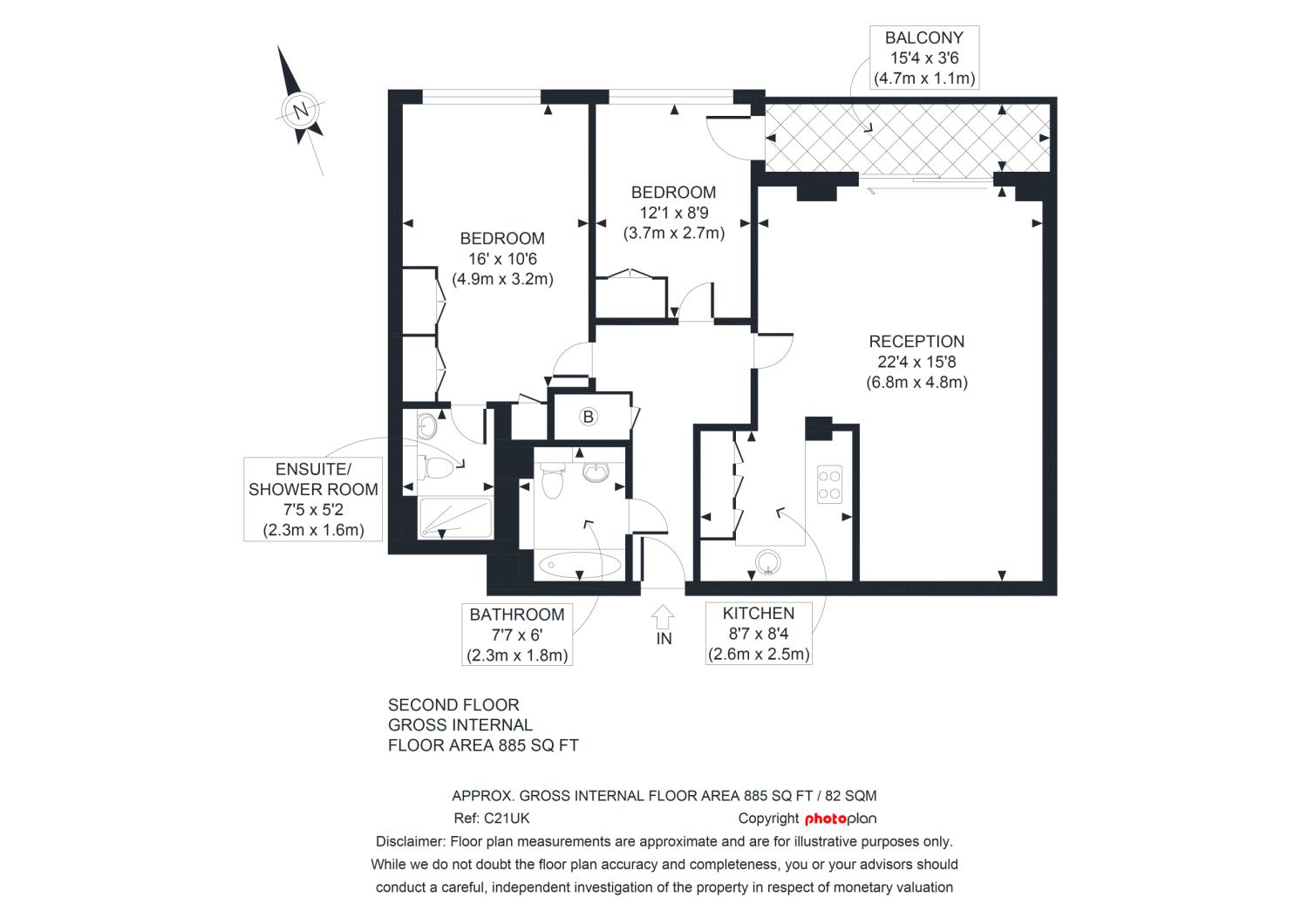 Floorplan for Banyan House, Imperial Wharf