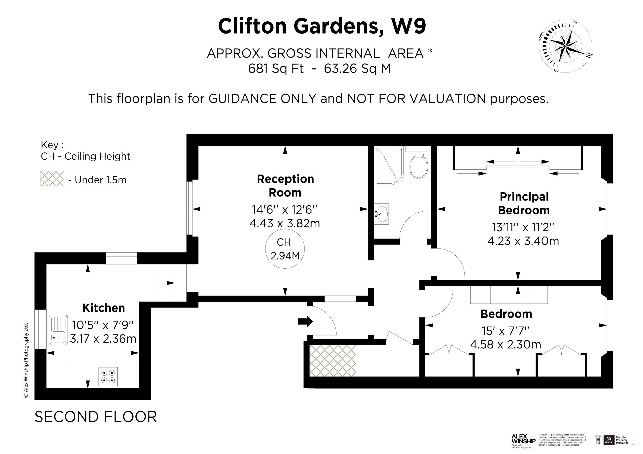 Floorplan for Clifton Gardens, Little Venice