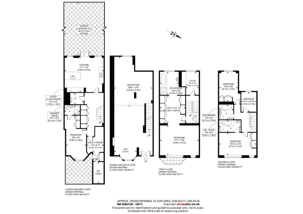 Floorplan for Campden Hill Road, Kensington
