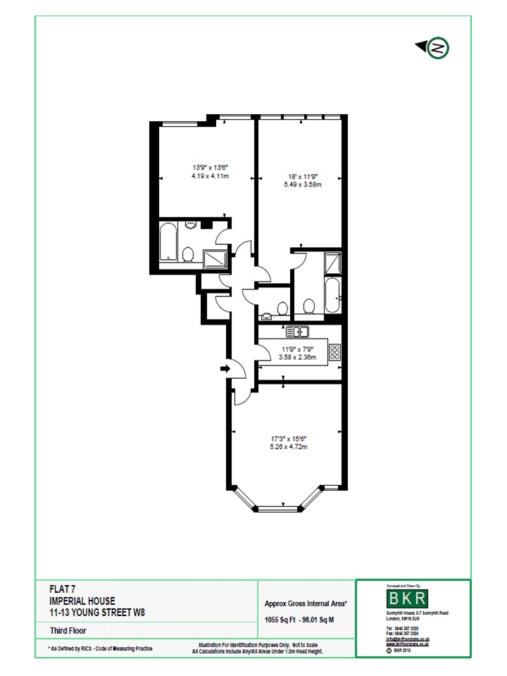 Floorplan for Young Street, Kensington
