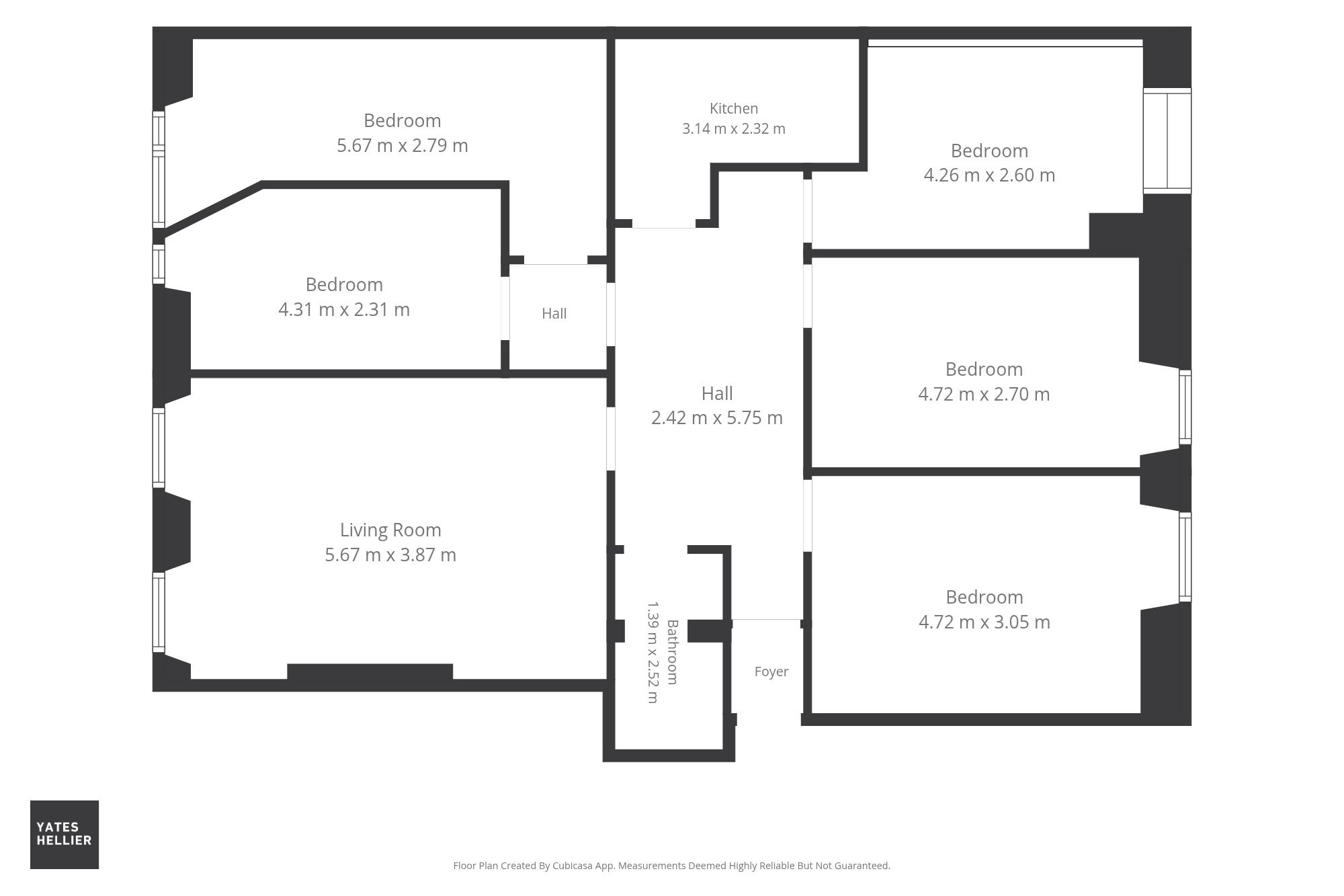 Floorplan for 26 Granville Street, Charing Cross, G3
