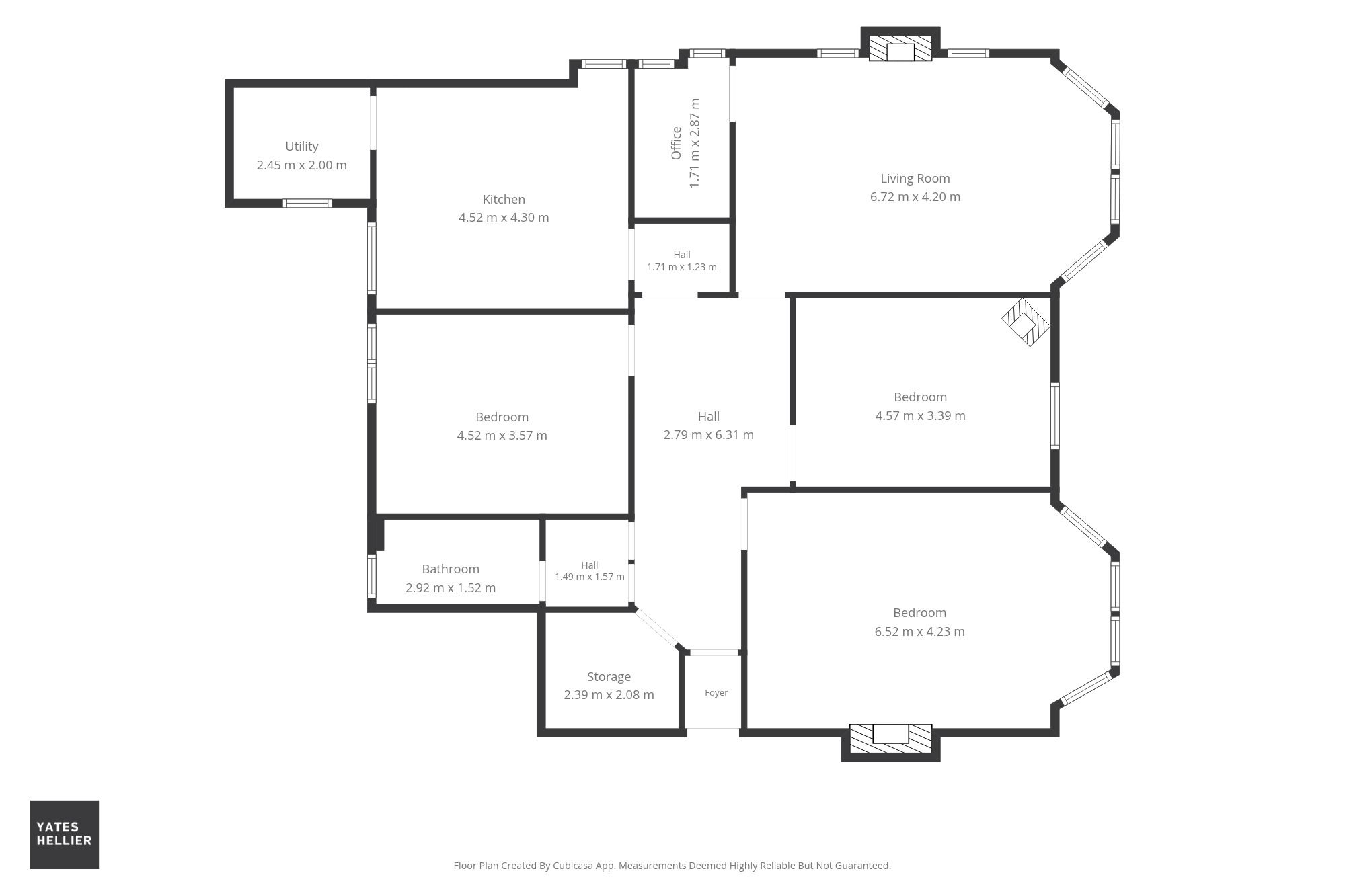 Floorplan for 21 Novar Drive, Hyndland, G12