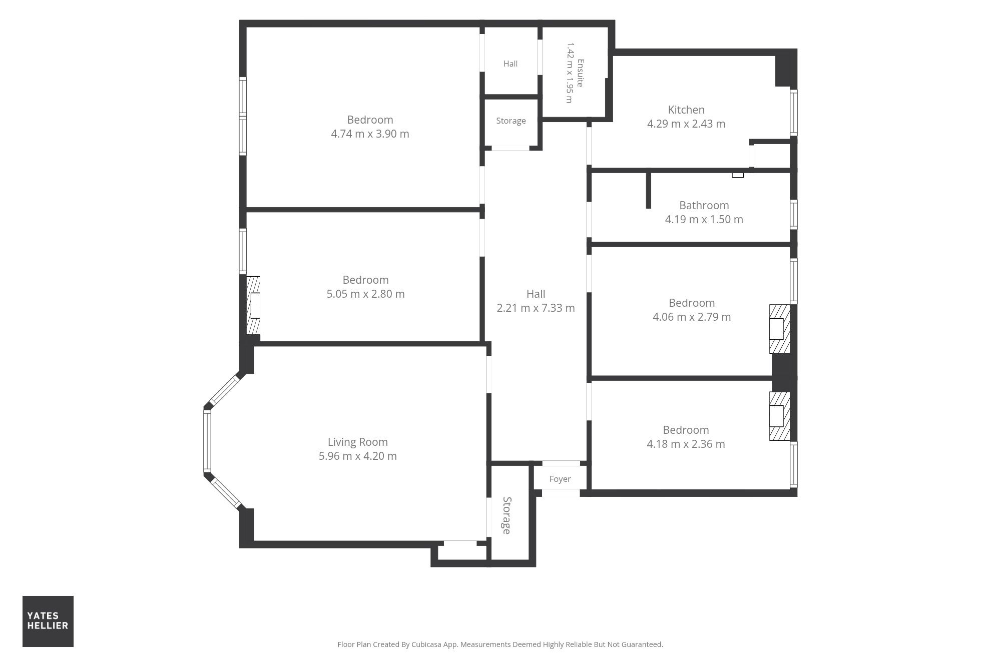 Floorplan for 57 Clouston Street, North Kelvinside, G20