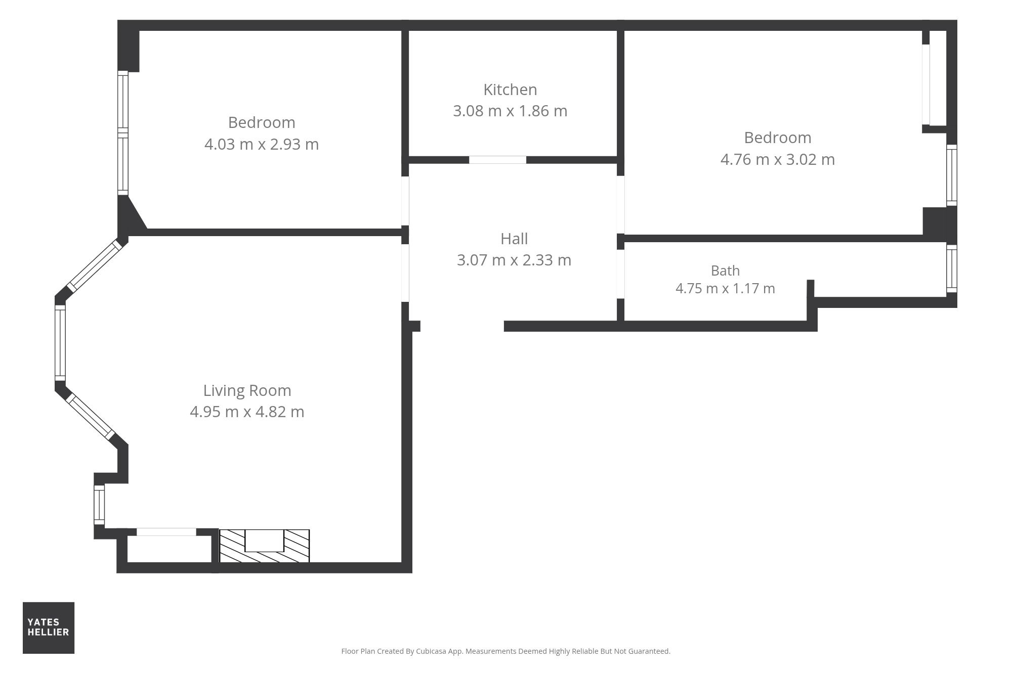 Floorplan for 125 Novar Drive, Hyndland, G12