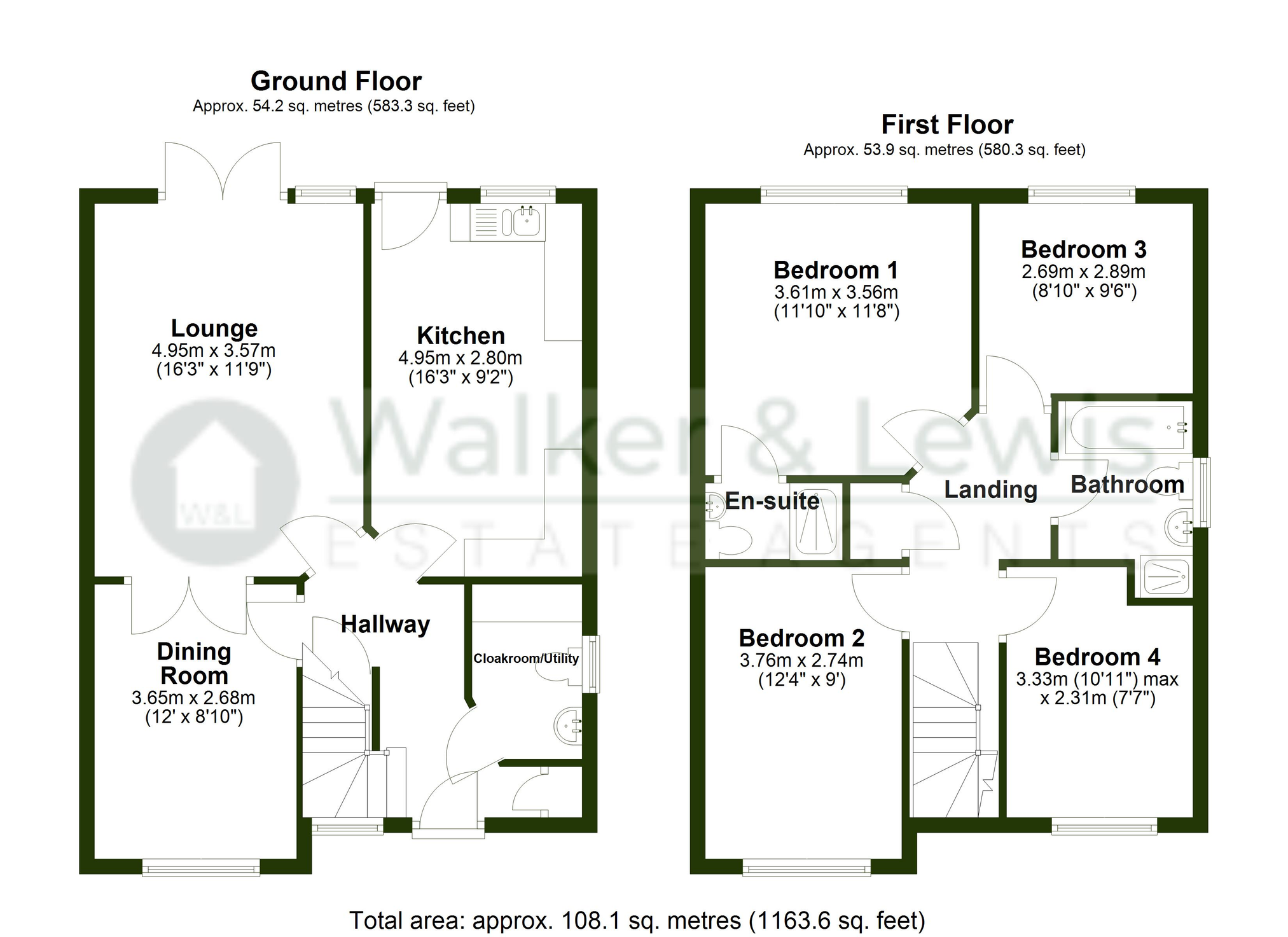 Floorplan for Cwrt Yr Efail, Church Village, Pontypridd