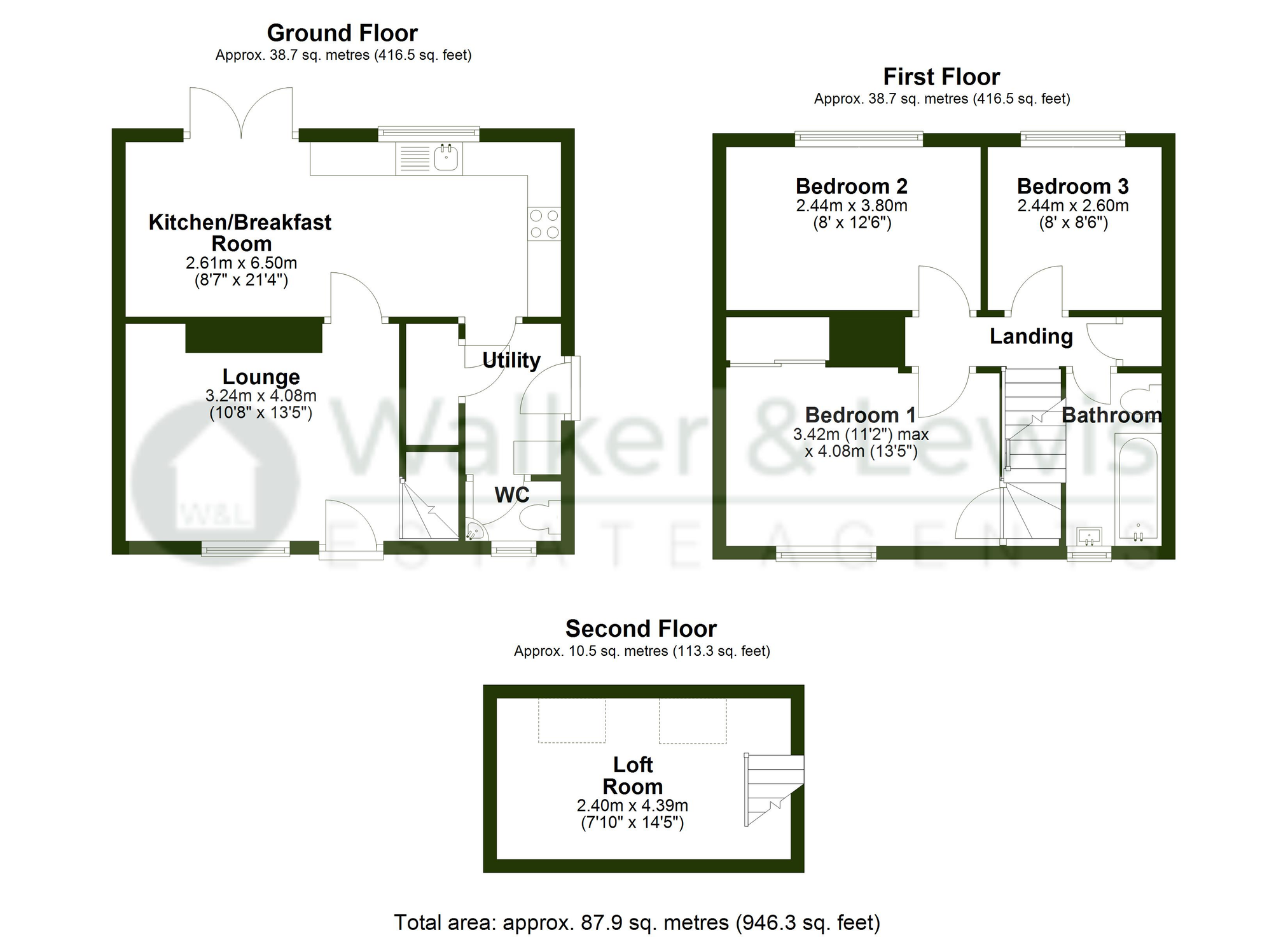 Floorplan for Heol Y Beddau, Beddau, Pontypridd