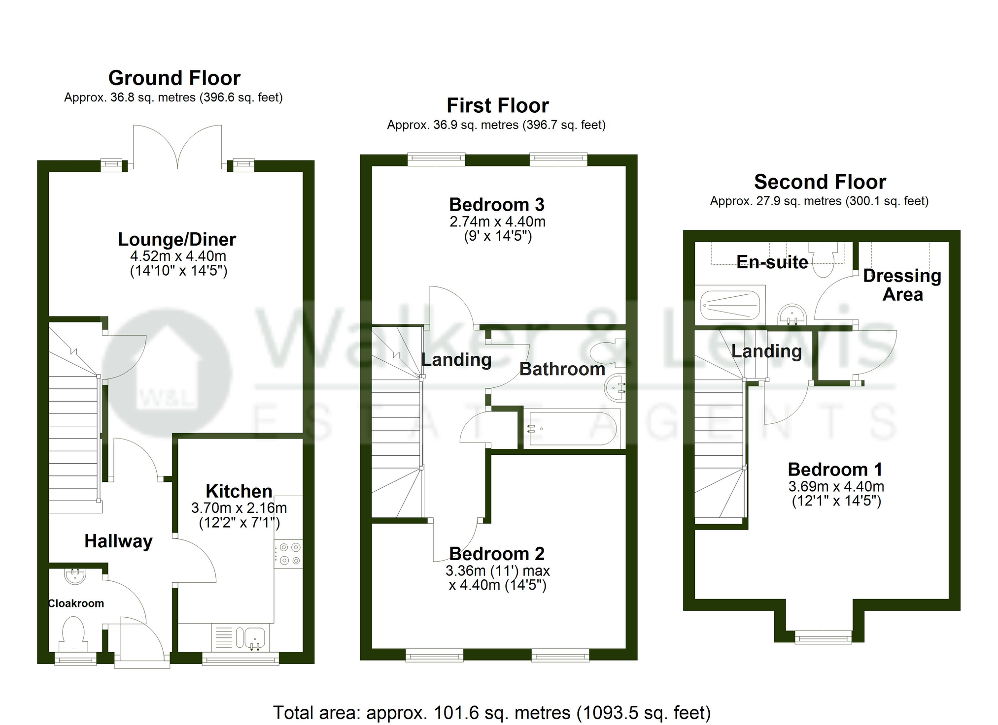 Floorplan for Dyffryn Y Coed, Church Village, Pontypridd, Rhondda Cynon Taf