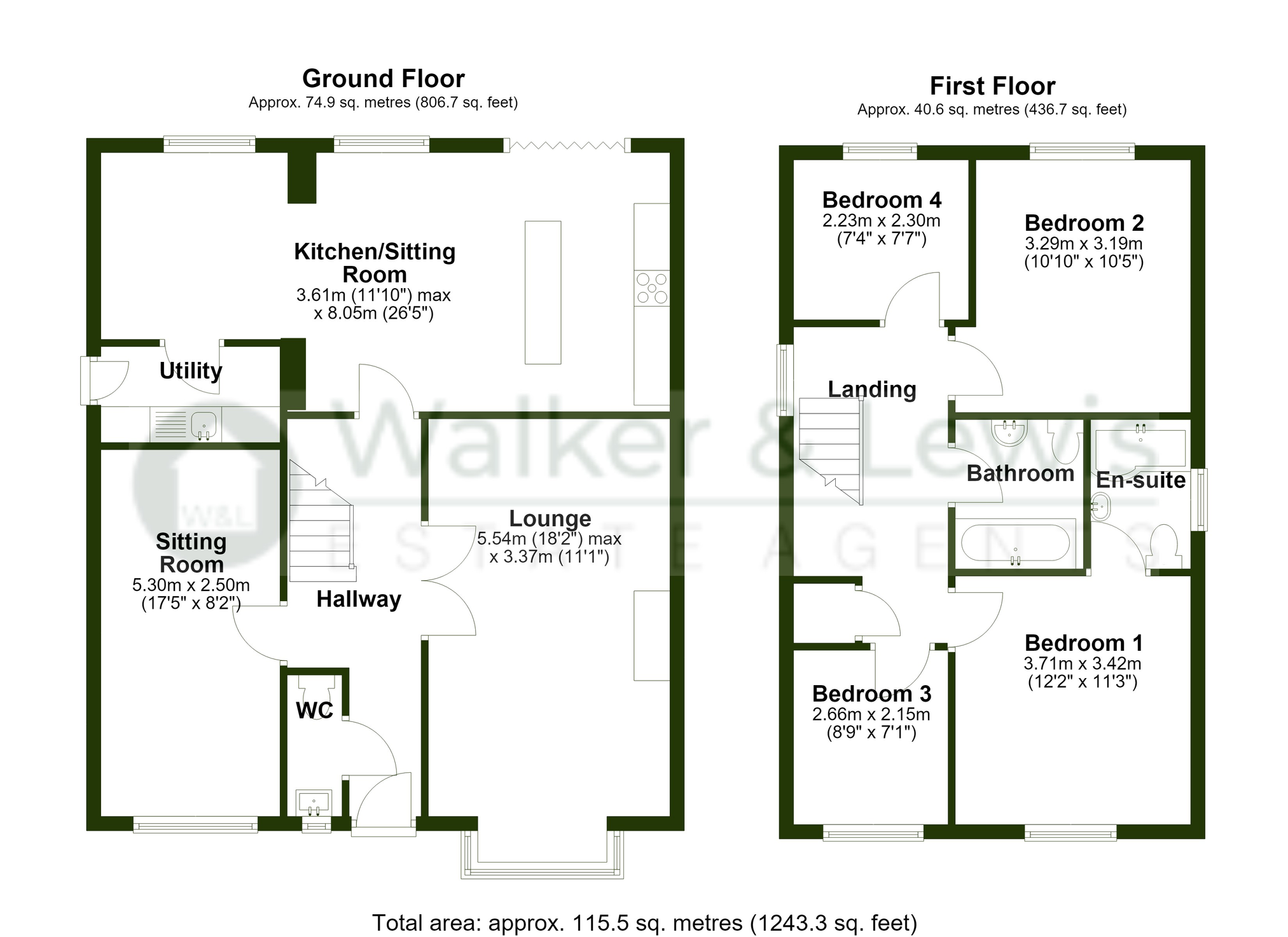 Floorplan for Cwrt Coed Y Brenin, Church Village, Pontypridd, Rhondda Cynon Taf