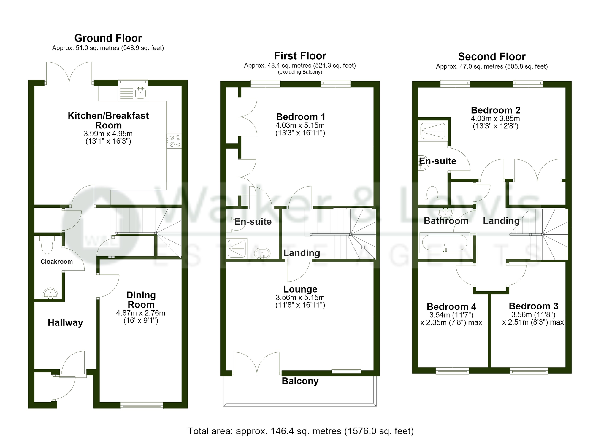 Floorplan for Nightingale Gardens, Church Village, Pontypridd, Rhondda Cynon Taf