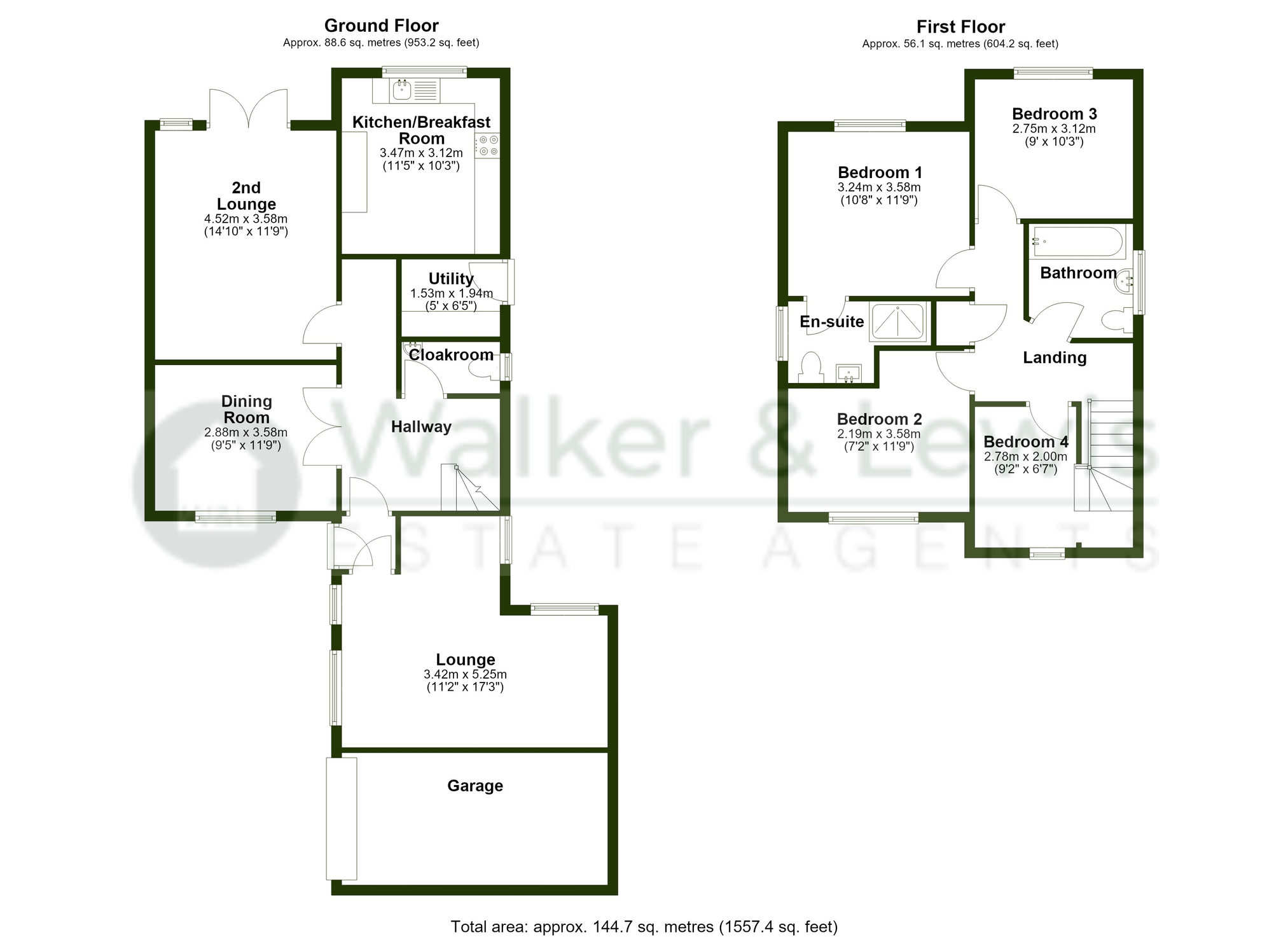 Floorplan for Cwrt Yr Efail, Church Village Cf38 1BX