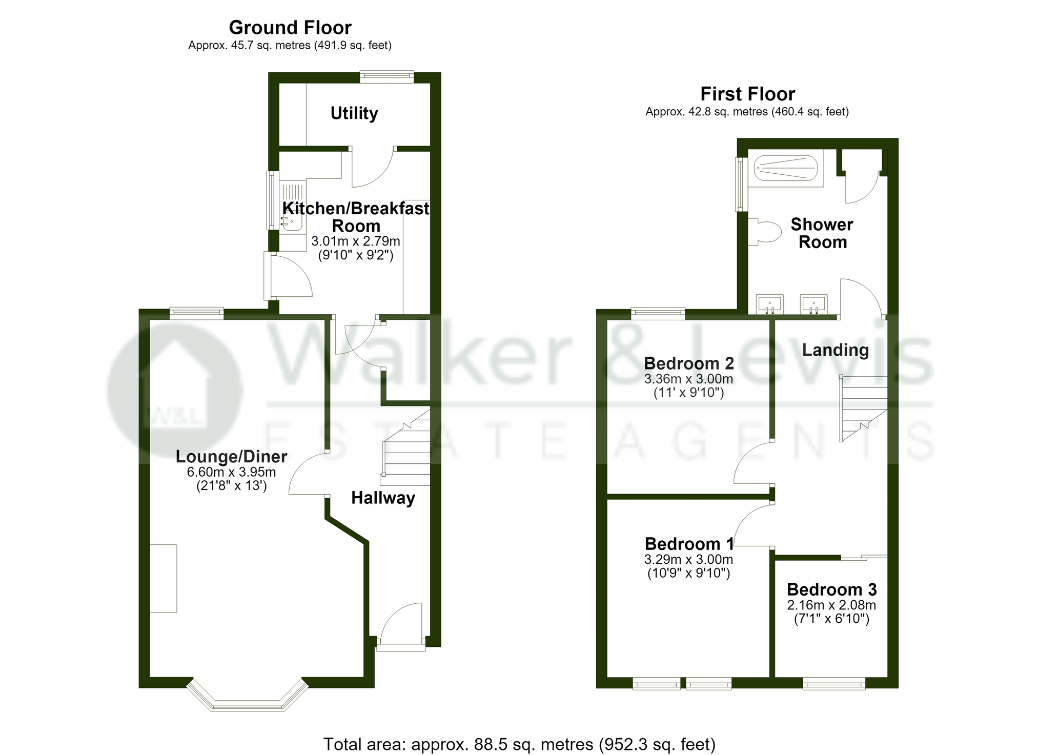 Floorplan for High Street, Porth, Rhondda Cynon Taf