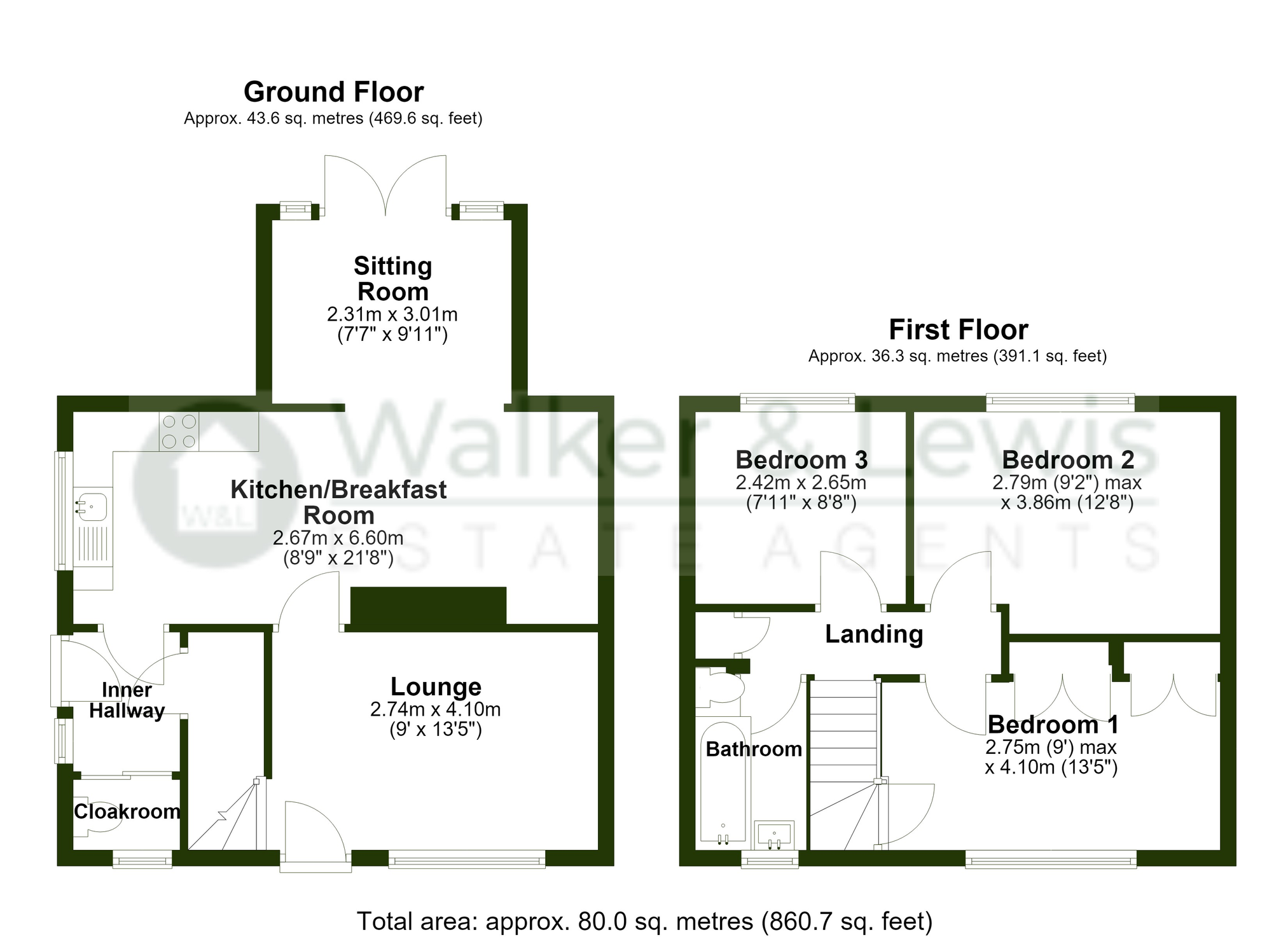 Floorplan for Heol Celyn, Church Village, Pontypridd, Rhondda Cynon Taf