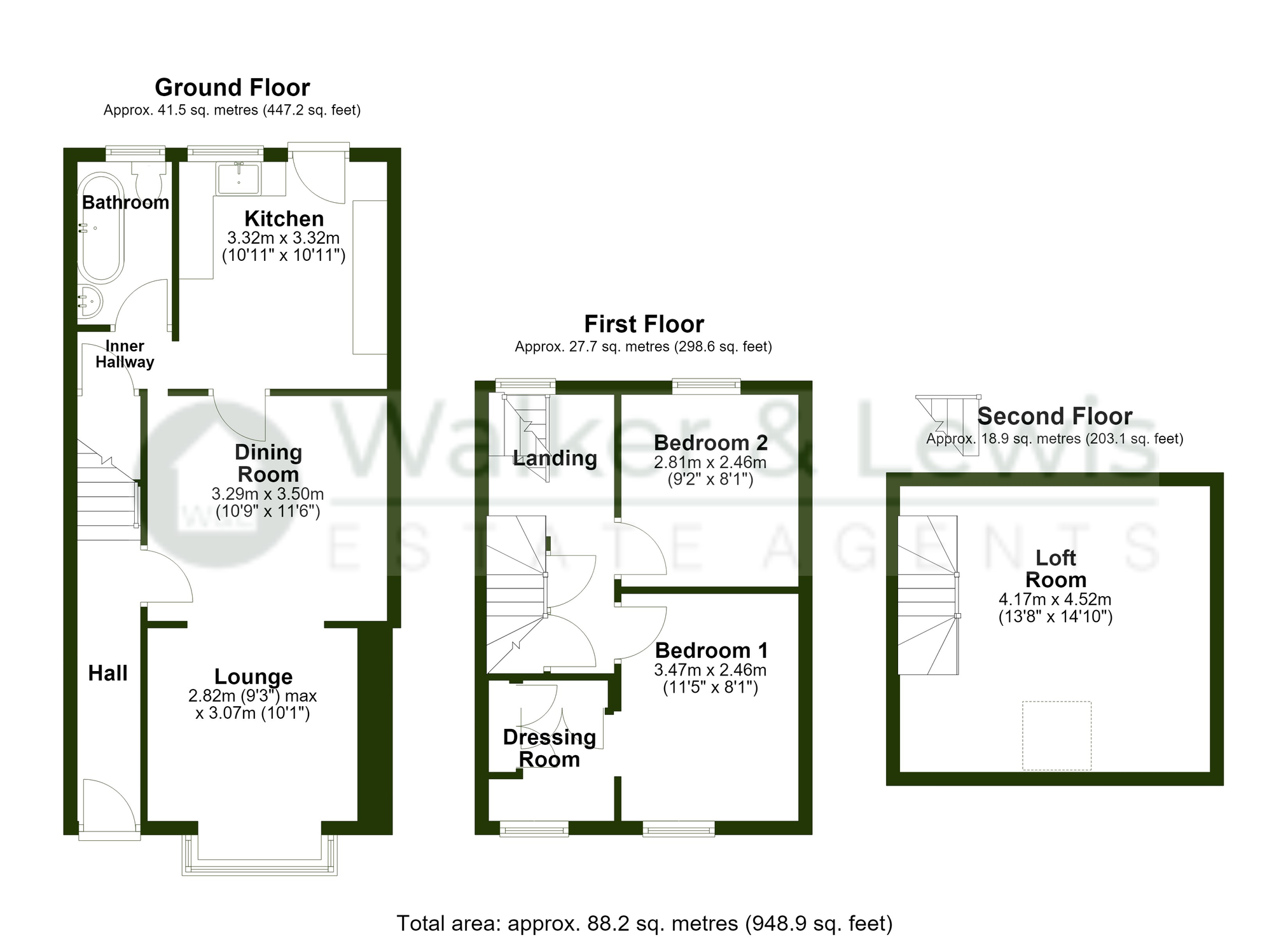 Floorplan for Coronation Terrace, Porth, Rhondda Cynon Taf