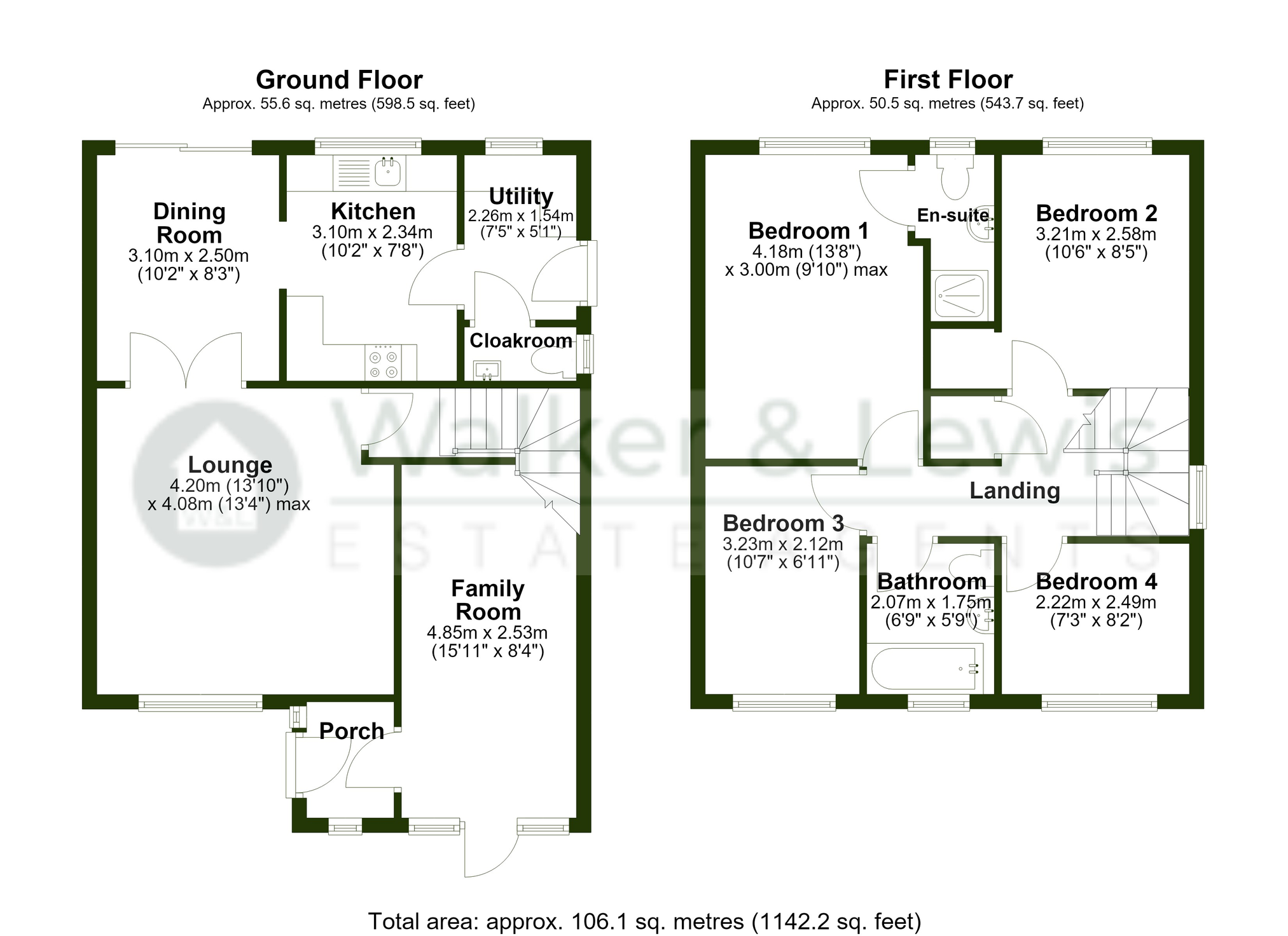 Floorplan for Ynys Hir, Coed-y-cwm, Pontypridd, Rhondda Cynon Taf