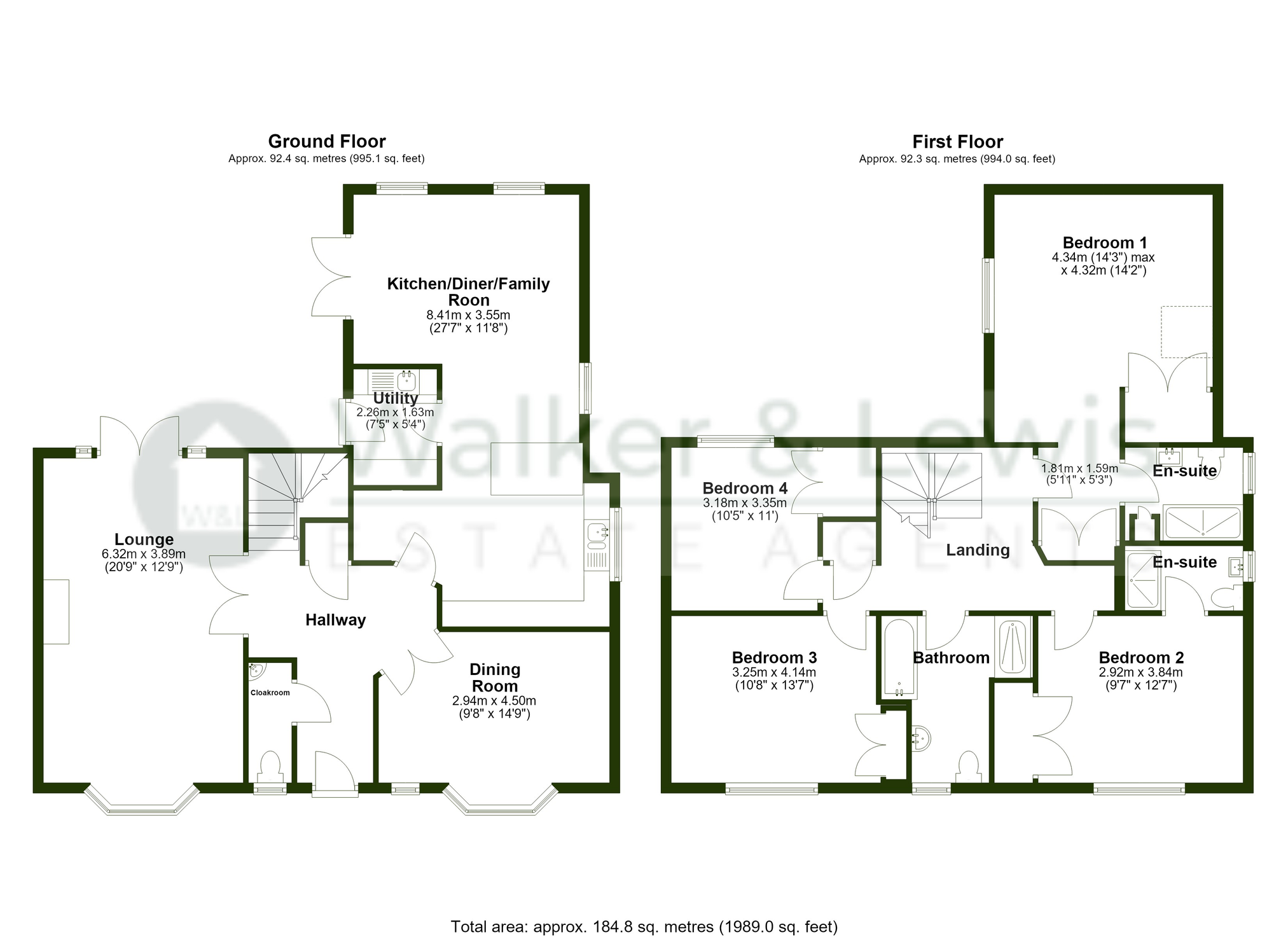 Floorplan for The Coppice, Miskin, Pontyclun, Rhondda Cynon Taf