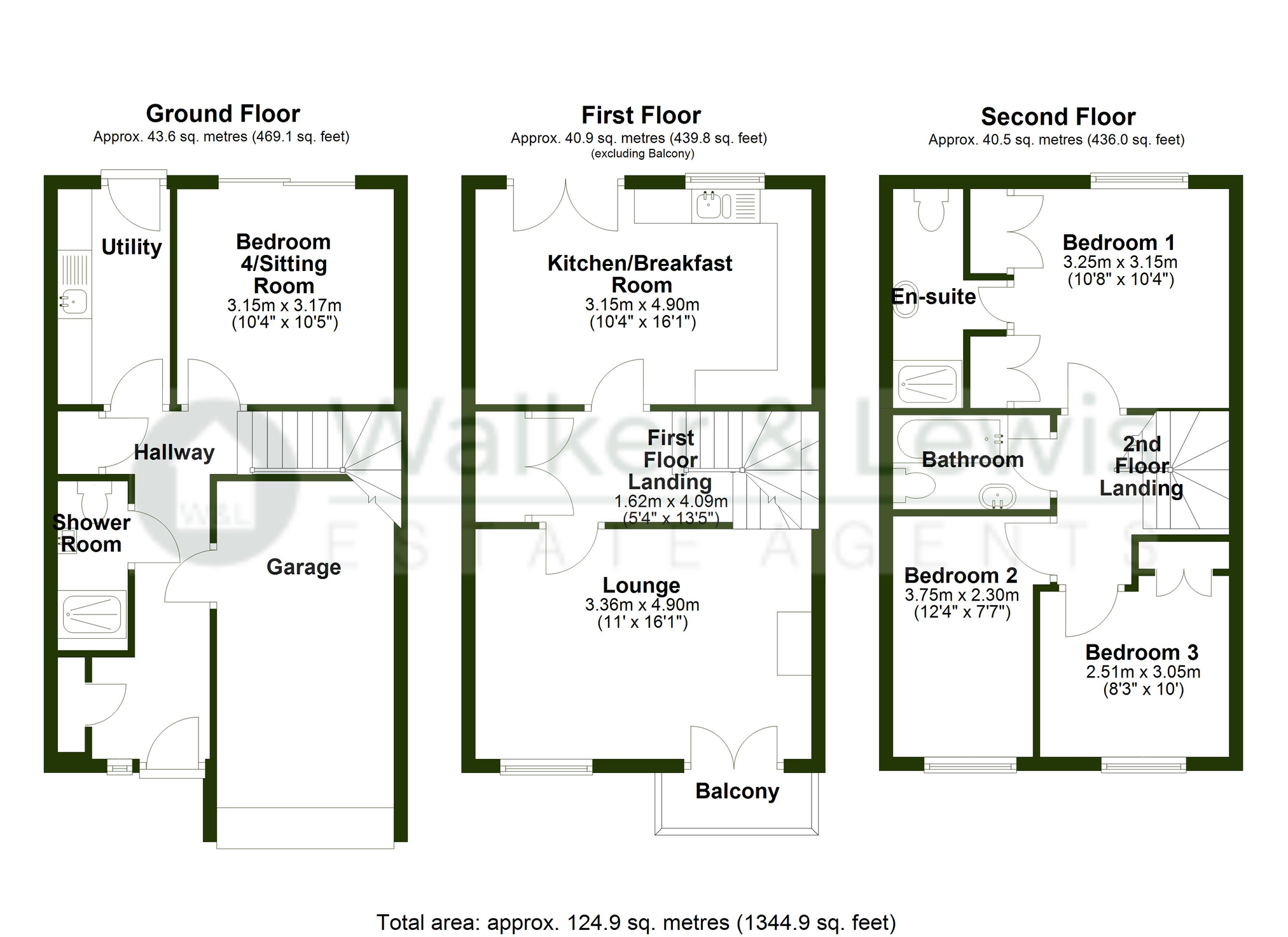 Floorplan for Nightingale Gardens, Church Village, Pontypridd, Rhondda Cynon Taf