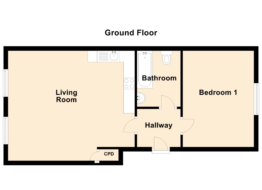 Floorplan for Park Street, Hull, HU2