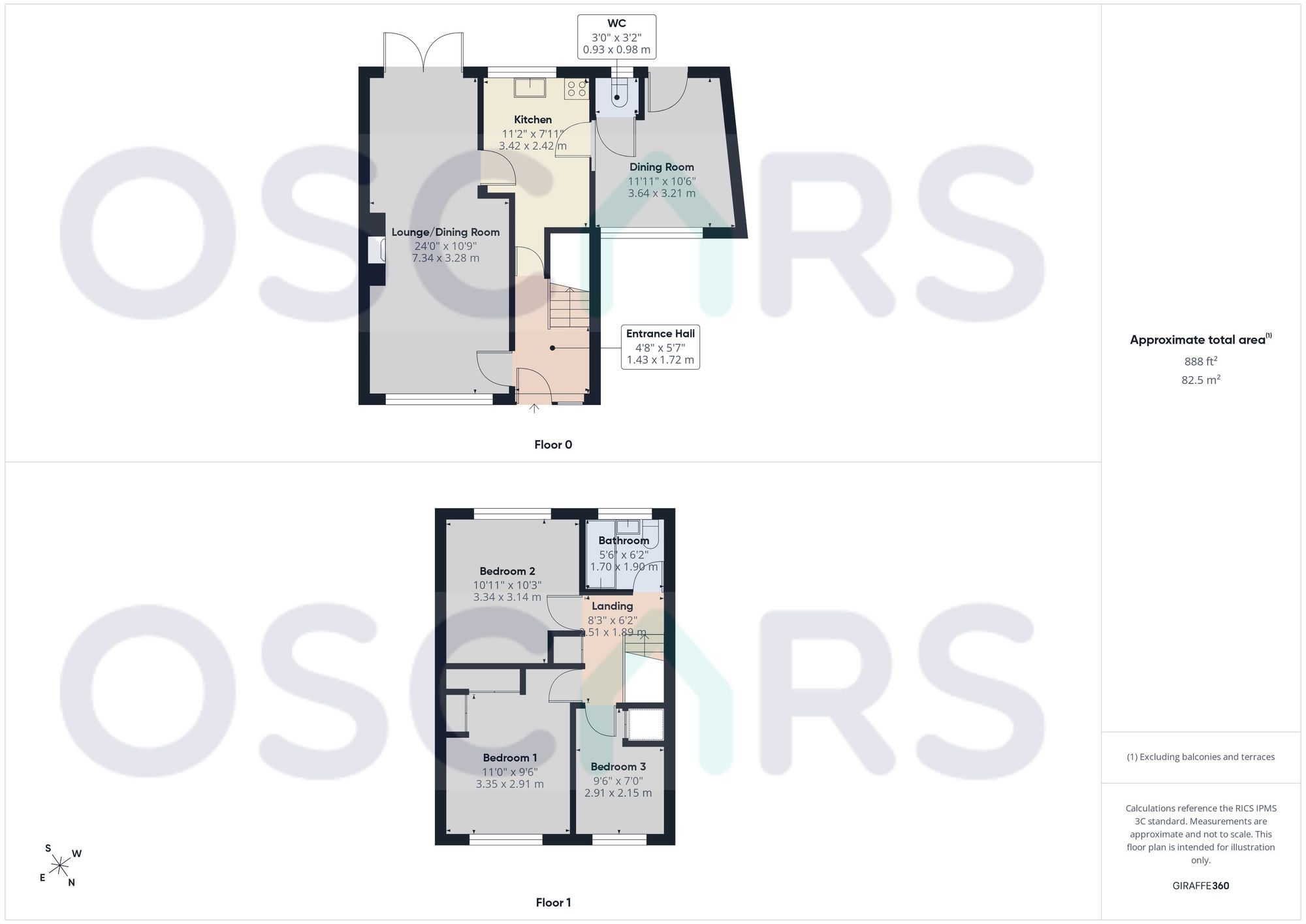 Floorplan for Daville Close, Hull, HU5