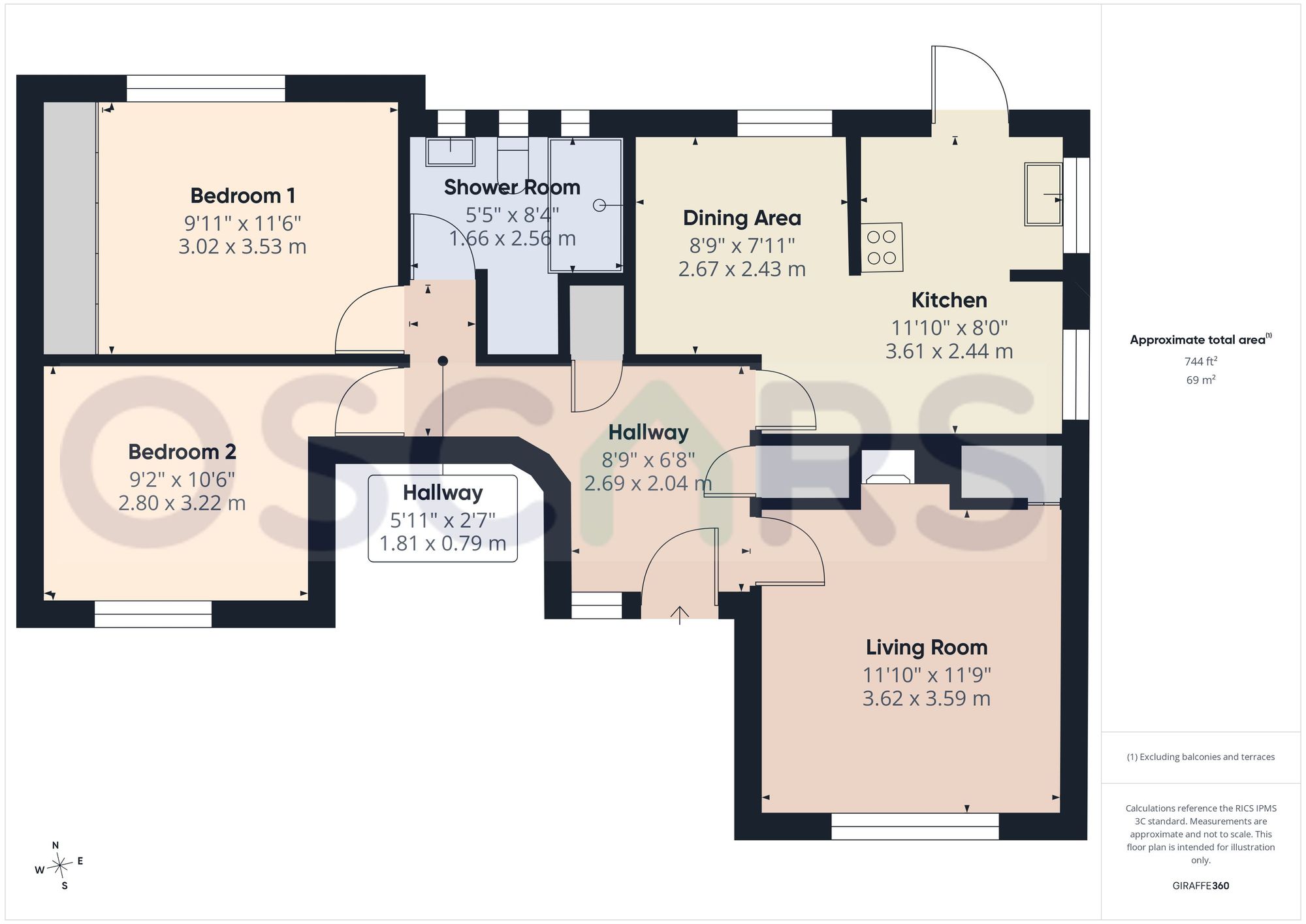 Floorplan for Lea Crescent, Cottingham, HU16