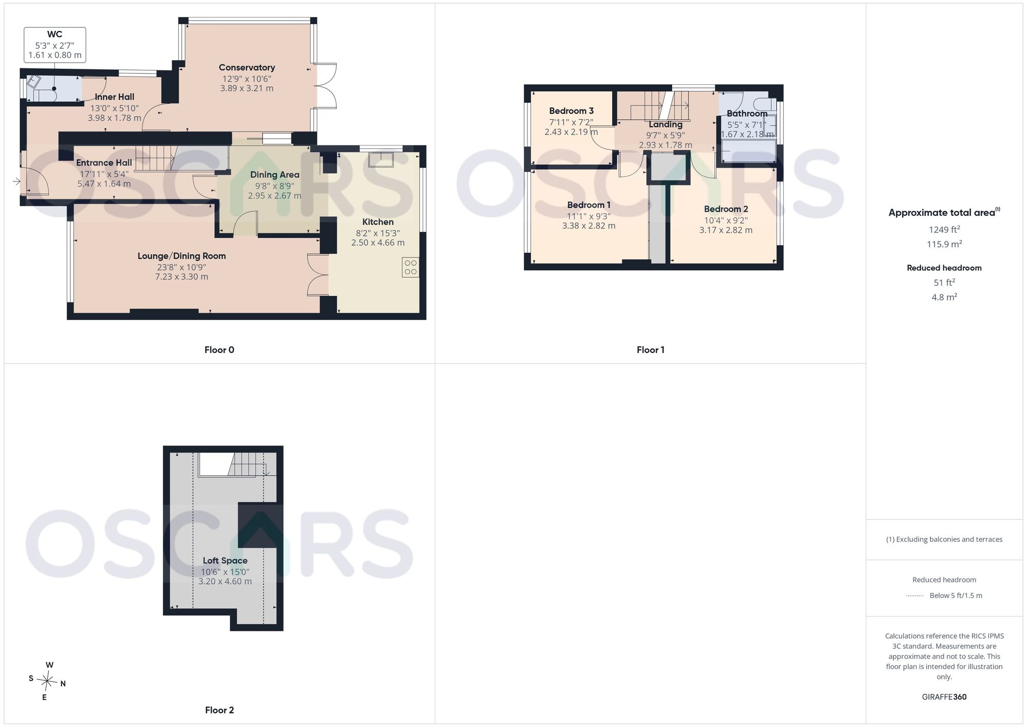 Floorplan for Scarrington Crescent, Hull, HU4