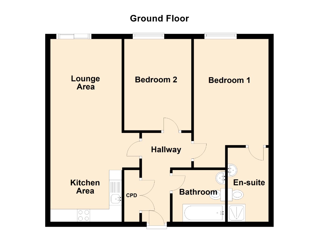 Floorplan for Dock Street, Hull, HU1