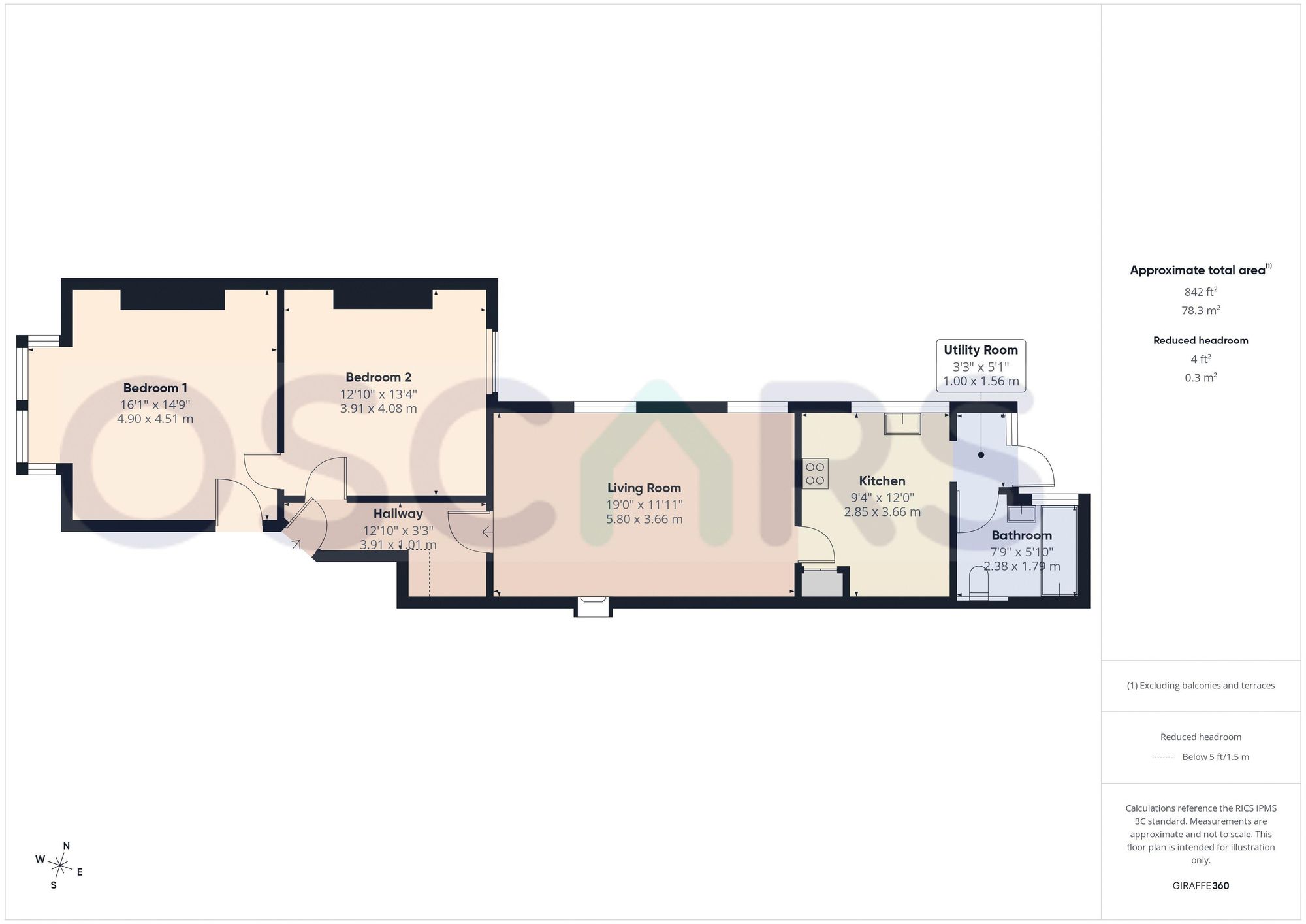 Floorplan for Flat 1 & 2, 22 Hamlyn Avenue, Hull, HU4 6BU